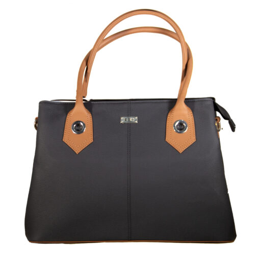 0436-4F-05 Black Leather Bag